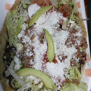 1 Huarache de Picadillo
