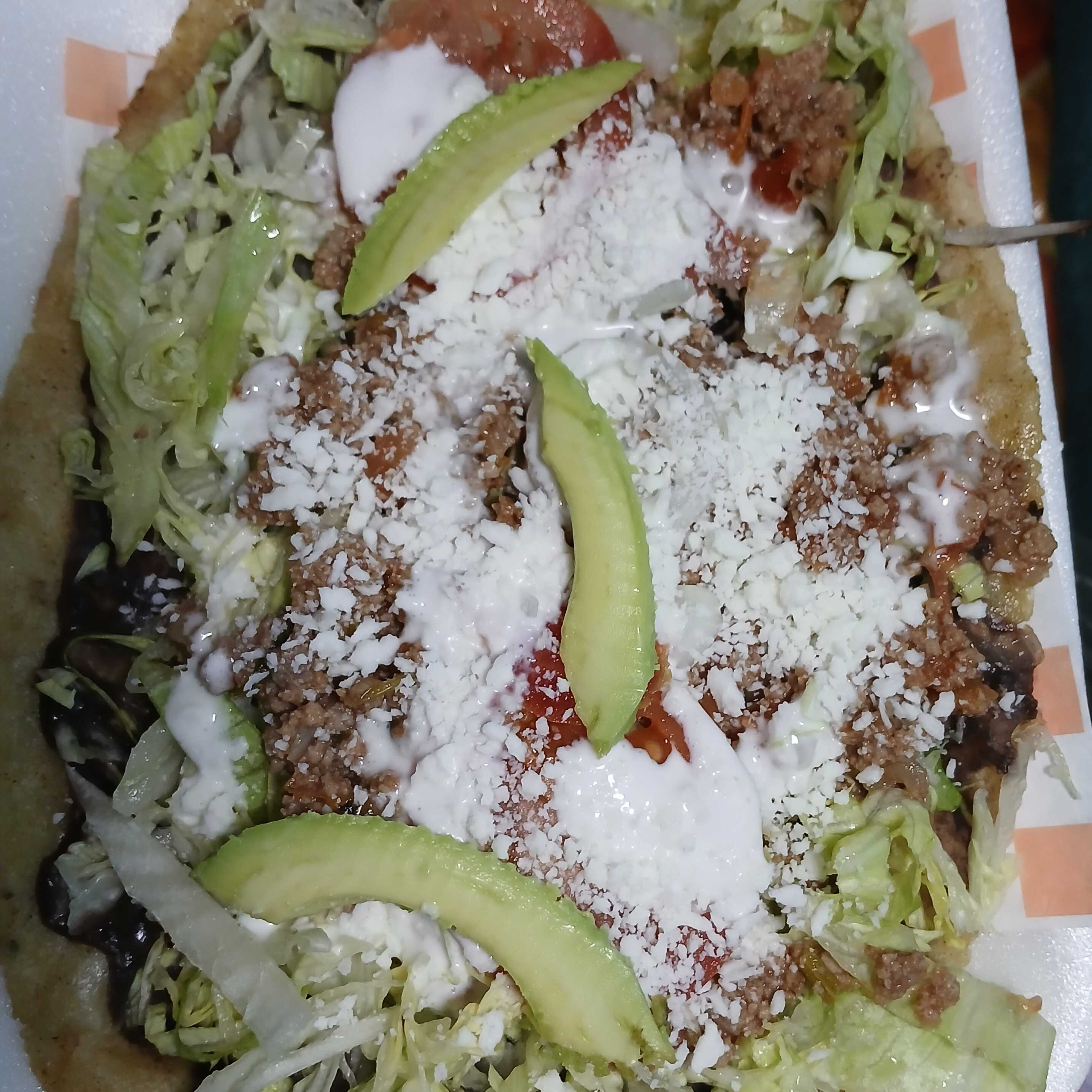 1 Huarache de Picadillo