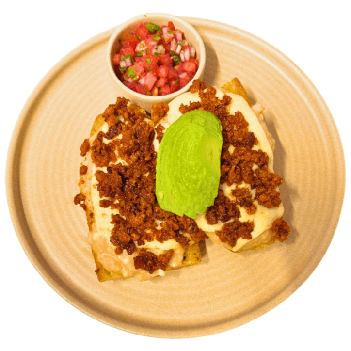 Molletes con Chorizo