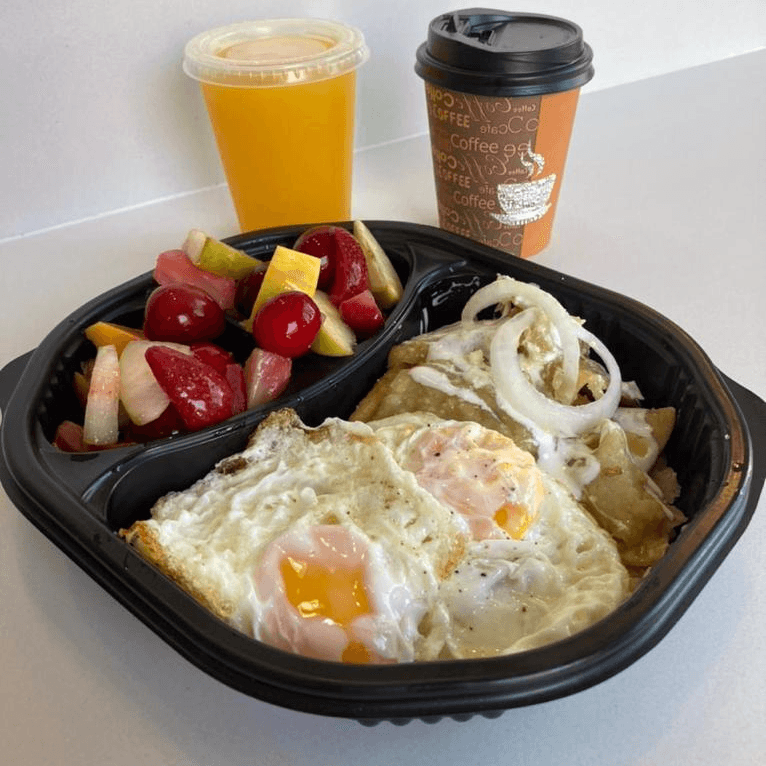 Combo Chilaquiles Verdes con Huevo + Jugo +bebidas