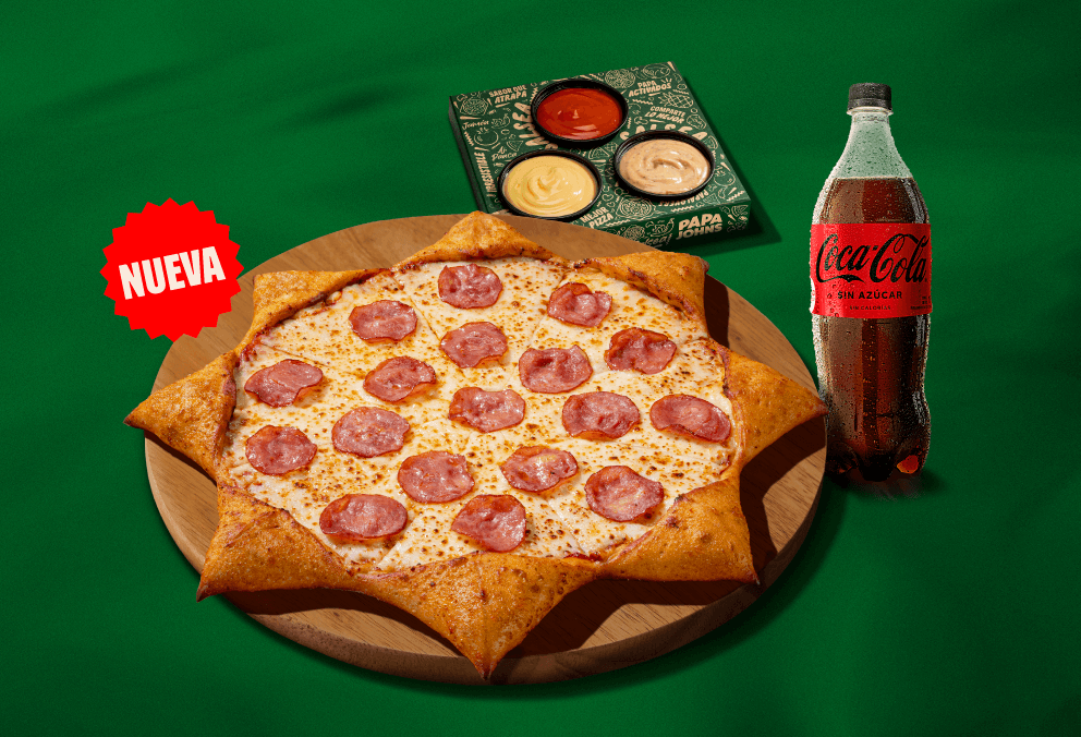 Combo Estrella Borde de Queso y Jalapeño y Salsa