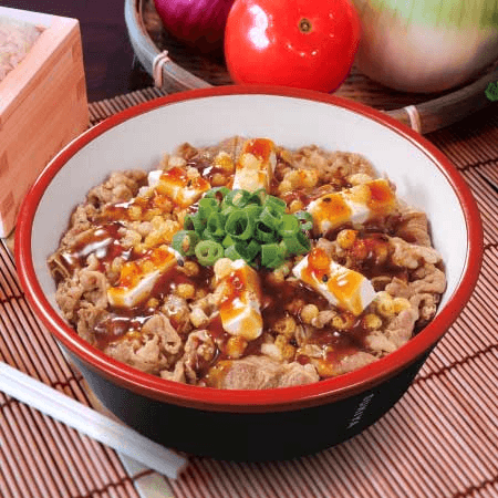 Gyudon Salsa Teriyaki con Queso Crema