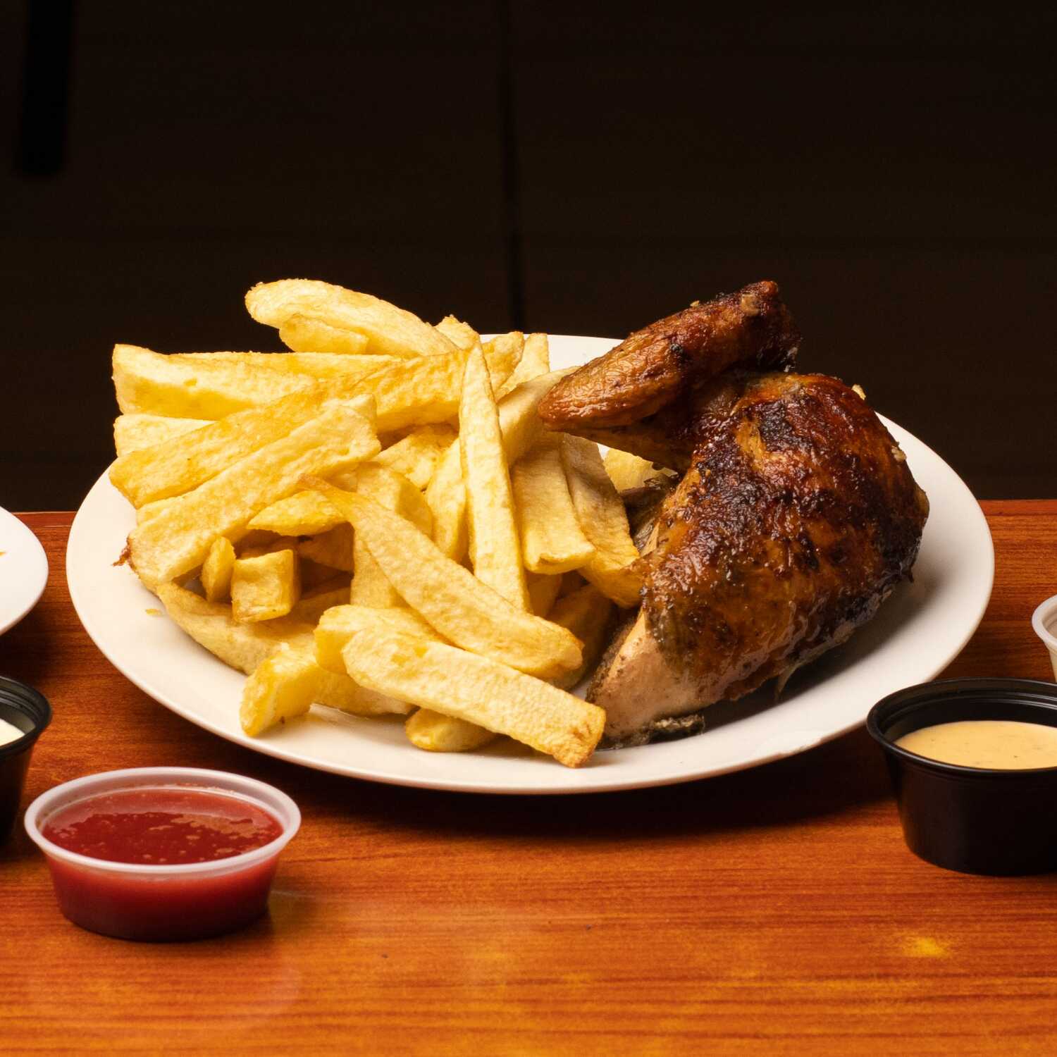 1/4 Pollo con papas