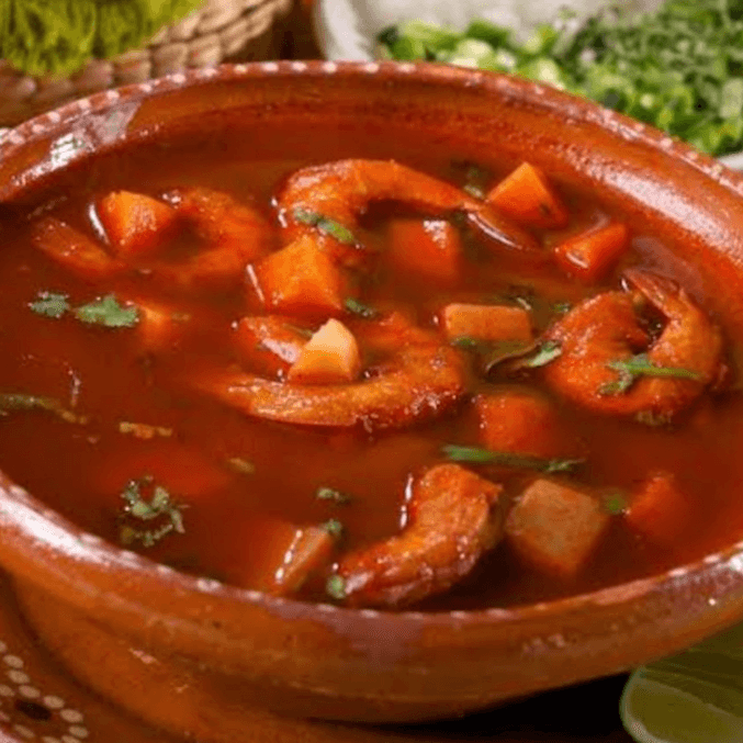 Caldo de camarón