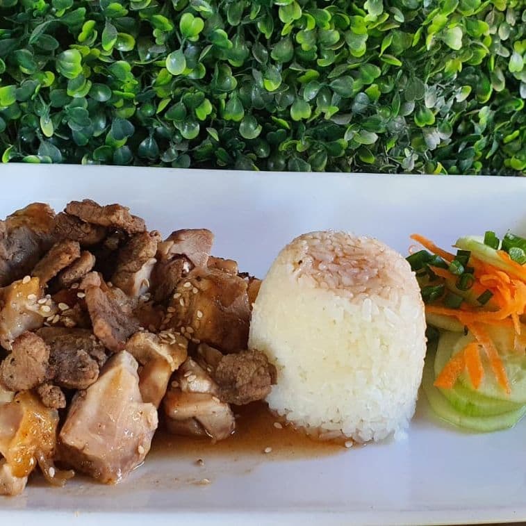 Teriyaki de Pollo y Res