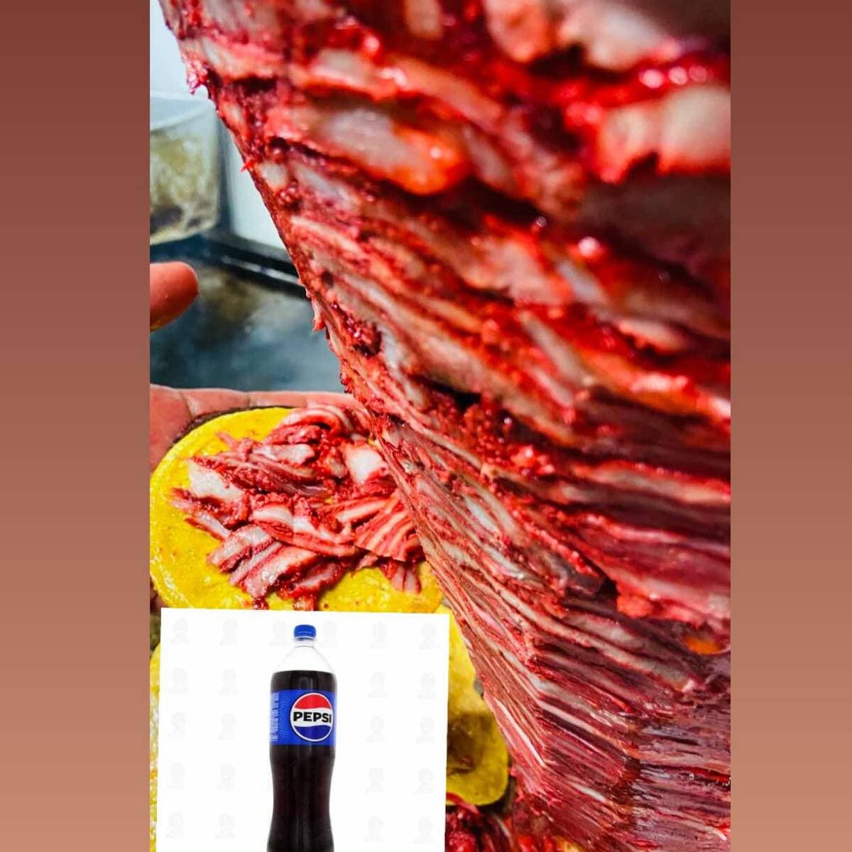 Combo Trompo 1/2 Kilo y Pepsi