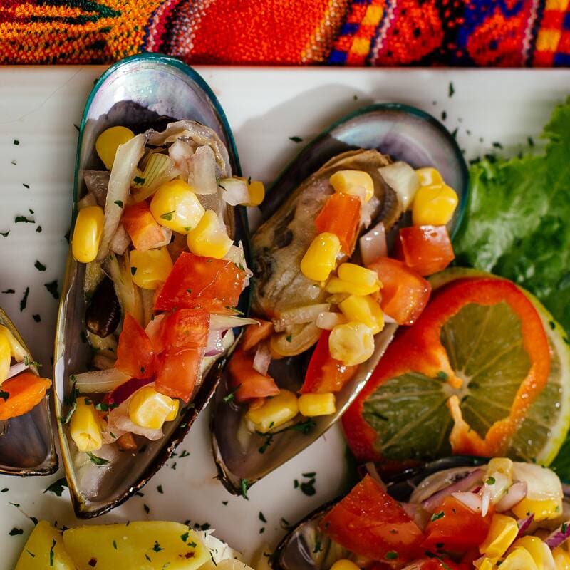 Choros a la Chalaca Mejillones