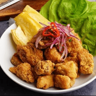 Menú : Chicharrón de pescado + Complemento