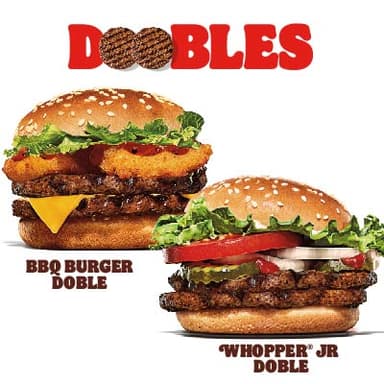 Bbq Burger Doble + Whopper Jr Doble Peq Del