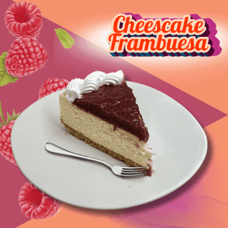 Rebanada Cheesecake de Frambuesa