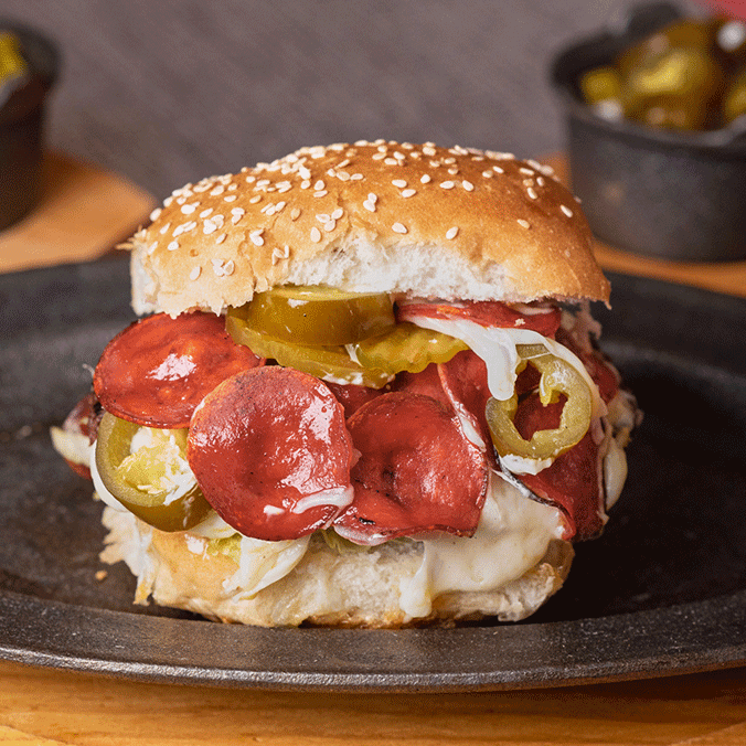 hamburguesa Pepperoni