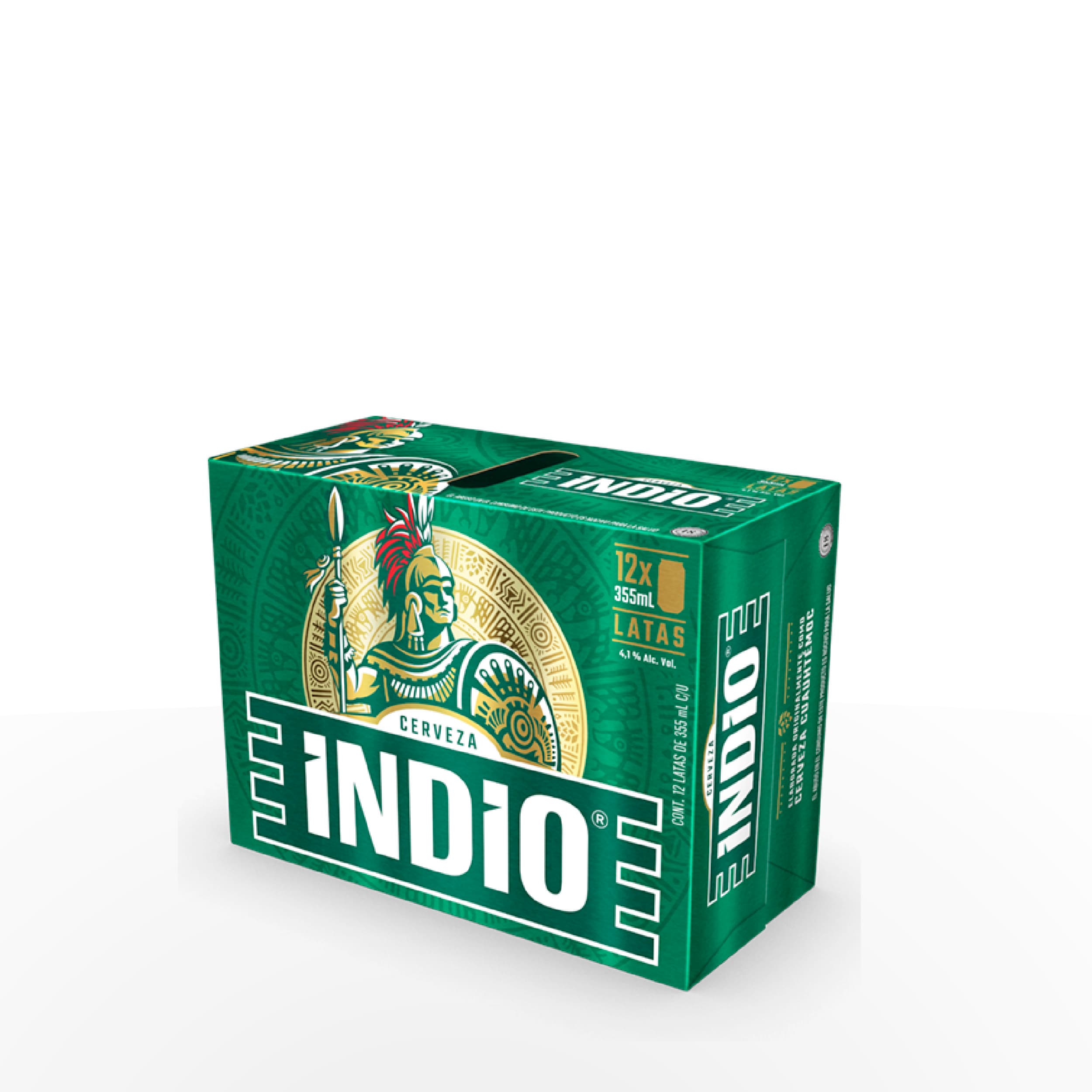 CERVEZA INDIO DOCE PACK LATA 355 ML