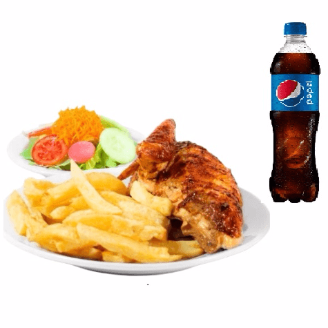 1/4 de Pollo a la Brasa + 1 Pepsi 600 ml