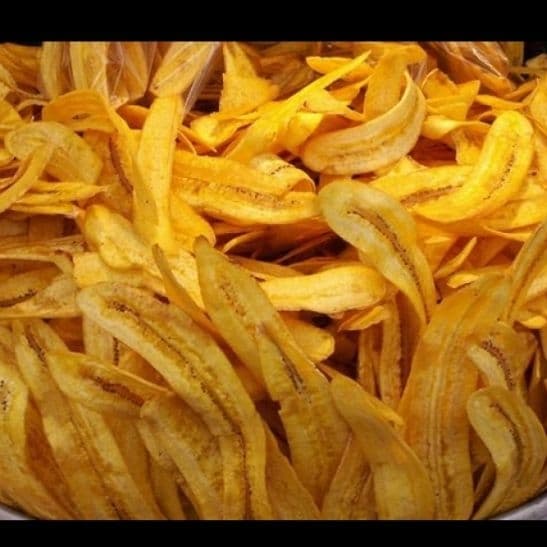 Plátanos de ojuelas preparados