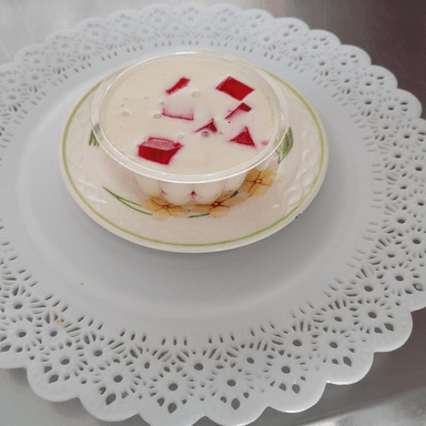 Gelatina de Queso y Fresa