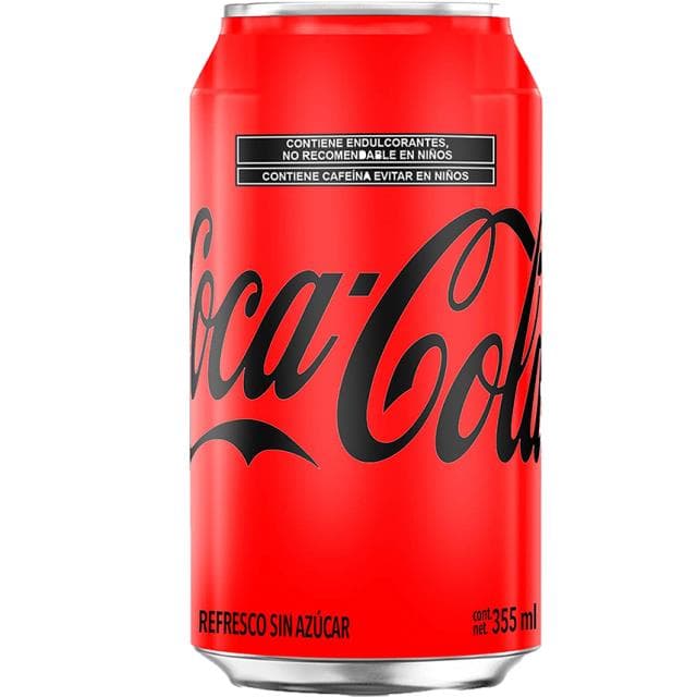 COCA-COLA SIN AZÚCAR LATA 355ML