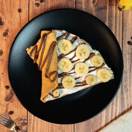Crepa Choco-Plátano con Crema