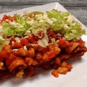 Enchiladas de Papas con Chorizo (4 Pza)