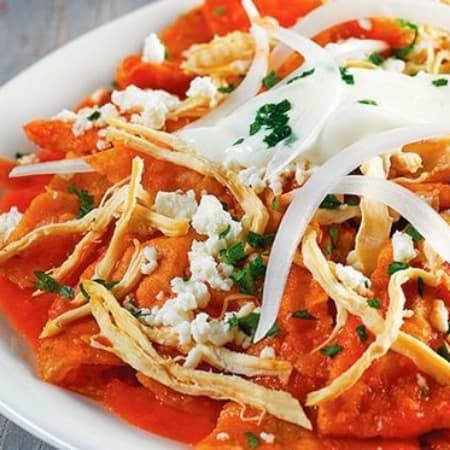 Chilaquiles con Pollo