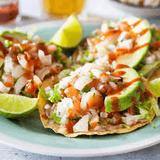 Tostadas de Cuerito Preparada