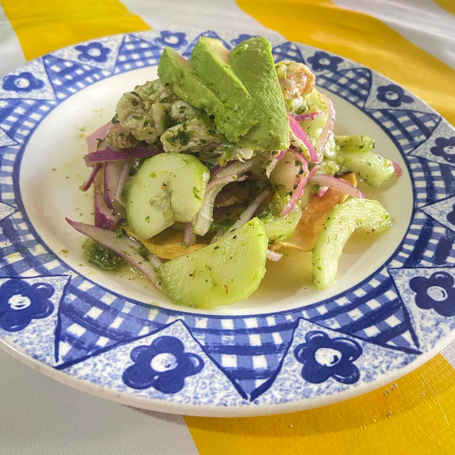 Tostada Aguachile Verde
