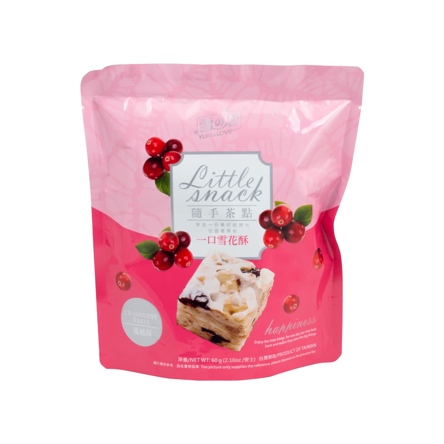 Snowflake Cake Cranberry Yu 60 g - SE-DGB304-12083