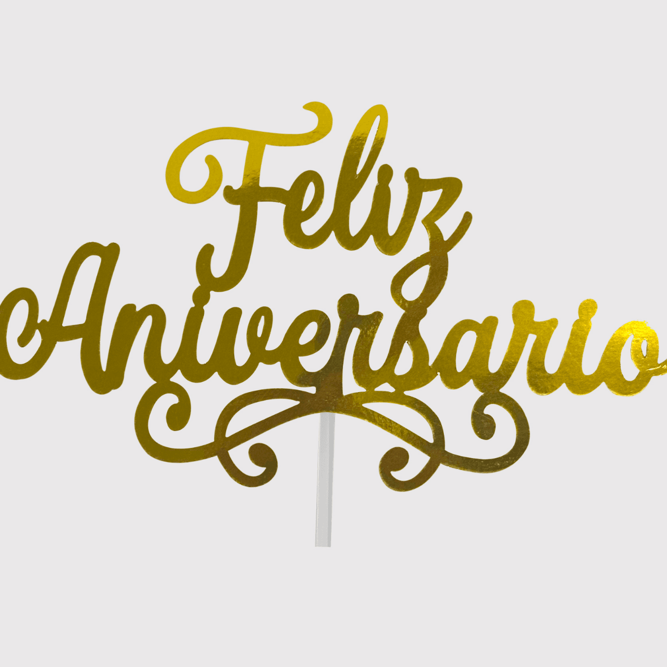 Cake Topper Feliz Aniversario