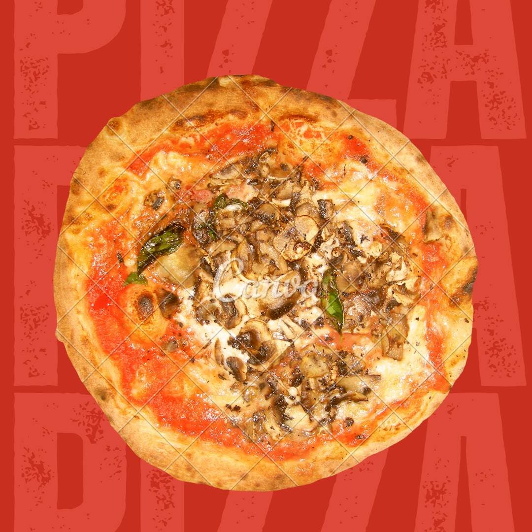 Pizza de Champiñones