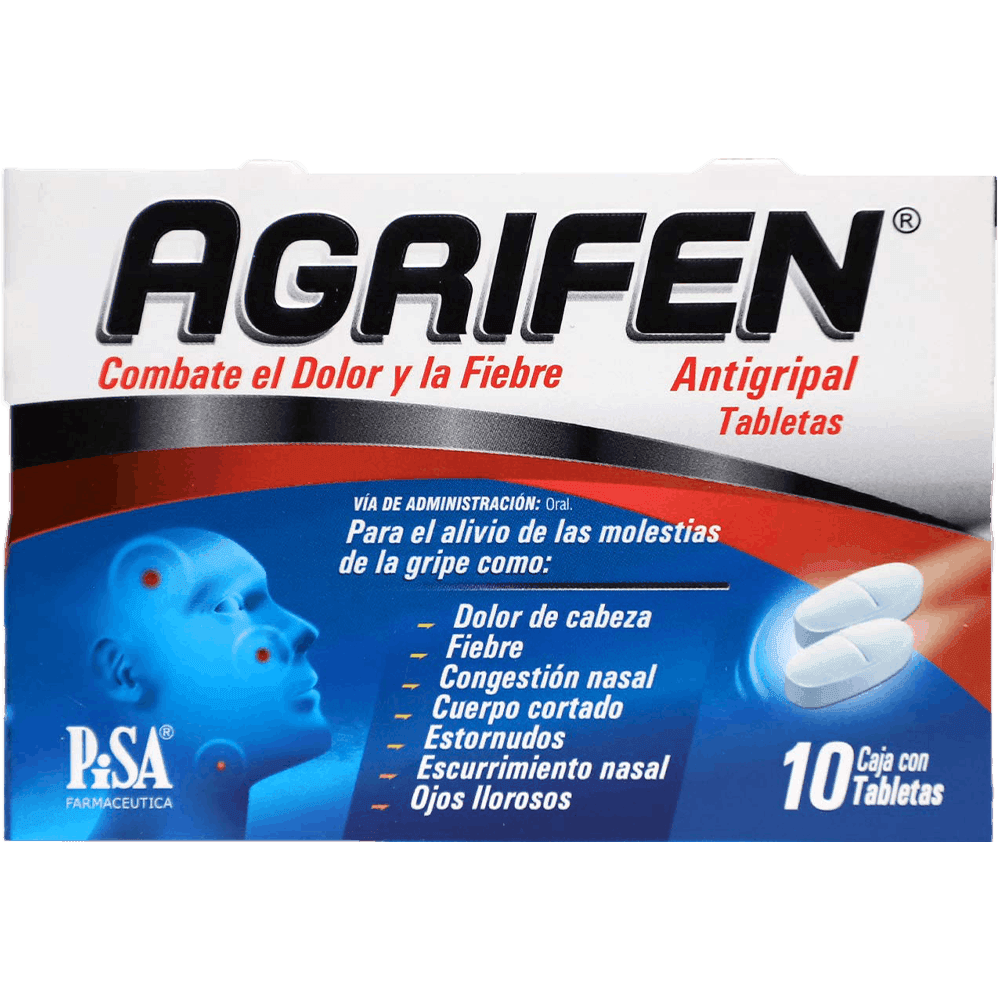 AGRIFEN TABLETAS CON 10PZS