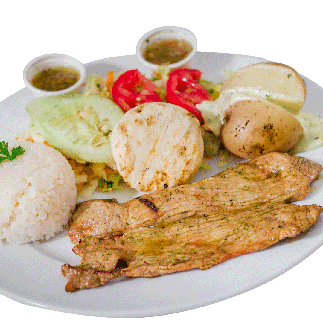 Almuerzo Parrilla Especial Cerdo ó Pescado