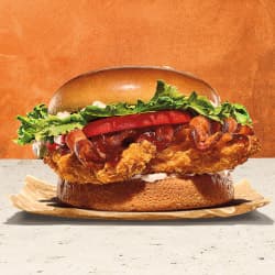 Hamburguesa Crispy Chicken BBQ