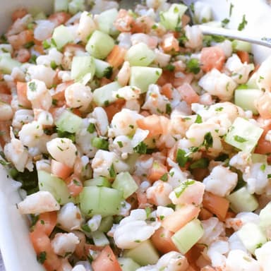 Ceviche Mixto (Camaron y Pescado) Litro