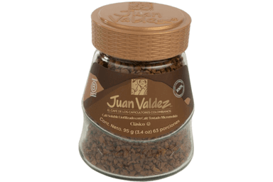 JUAN VALDEZ CAFÉ SOLUBLE LIOFILIZADO CLÁSICO 95 G
