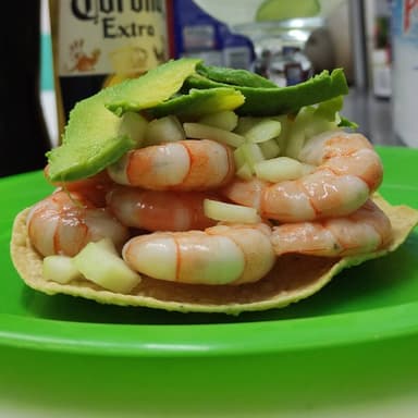 Tostada de Camarón
