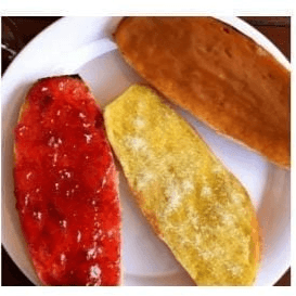 Molletes dulces sencillos