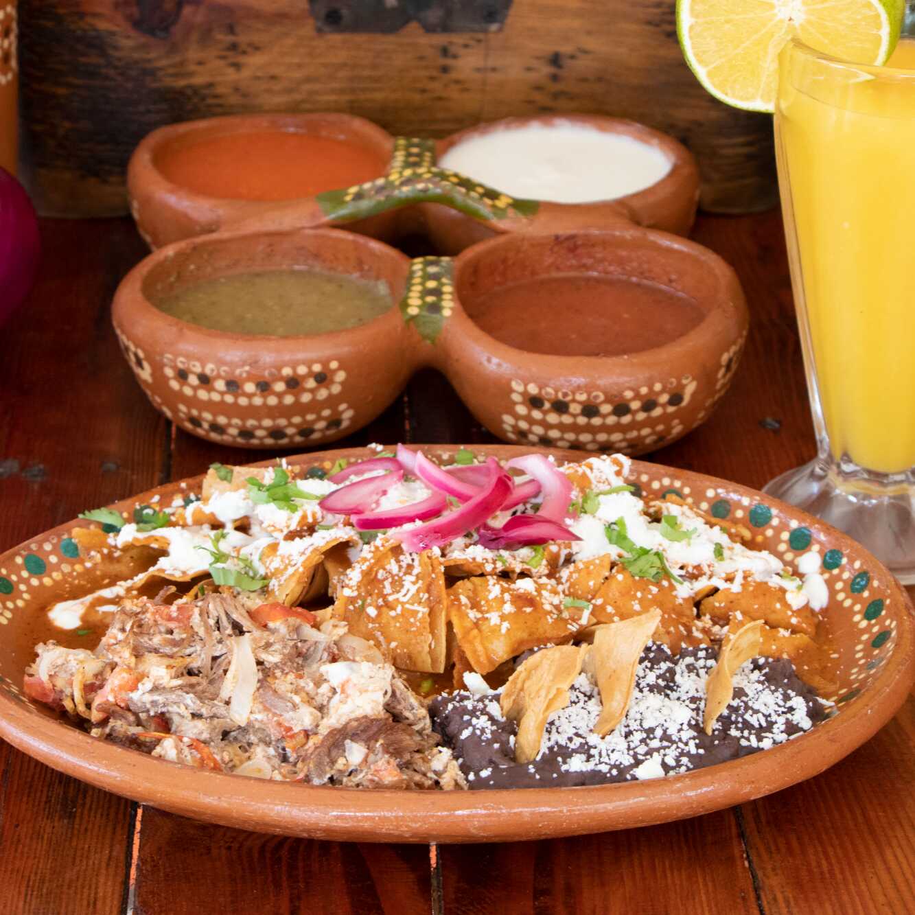 Chilaquiles con Machaca