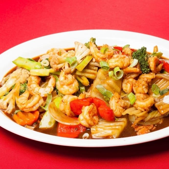 Chop Suey con Camarones Entero