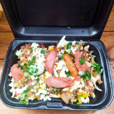 Salchipapas Pico De Gallo