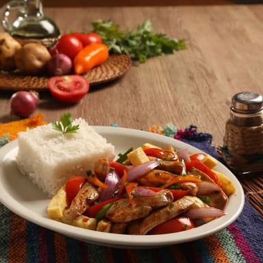 Saltado de Pollo