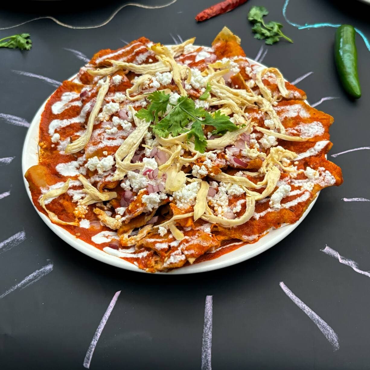 Chilaquiles Con Pollo