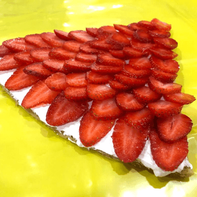 Bendita Philadelphia con fresas,plátano y durazno