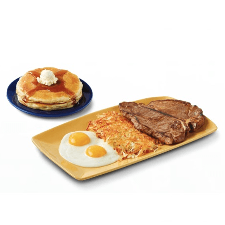 T-Bone Steak & Eggs