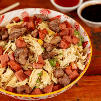 Wok Mixto Pollo y Jamón