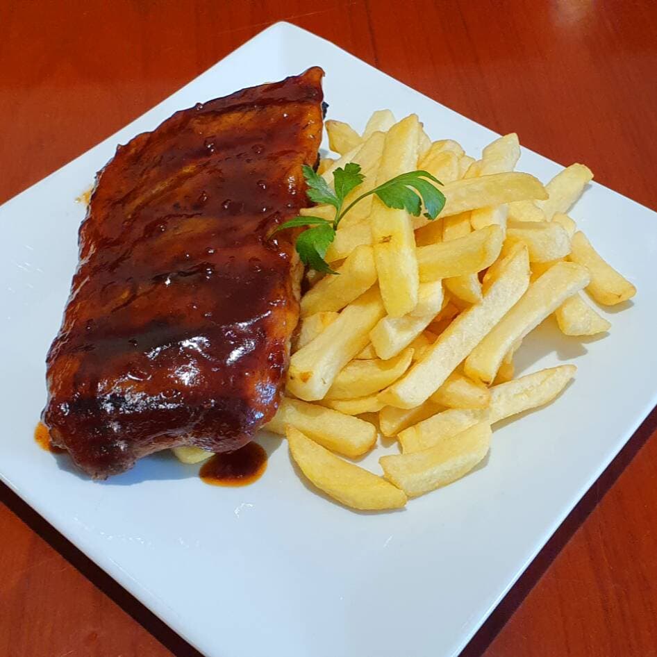 Costillas a la BBQ