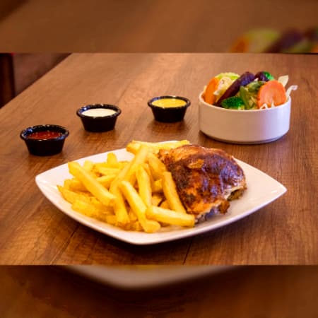 1/4 de Pollo + Papas