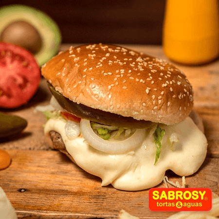 Hamburguesa con Queso Asadero