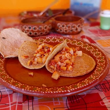 Gordita de Papas con Chorizo