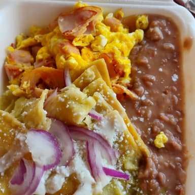 Huevos revueltos con jamón