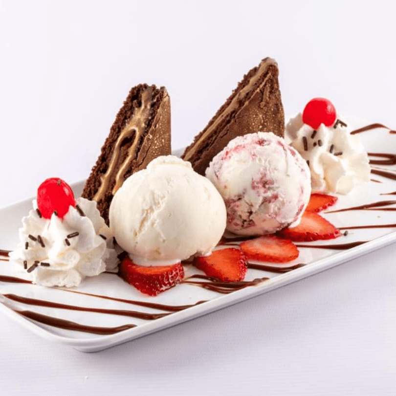 Brownie con Helado