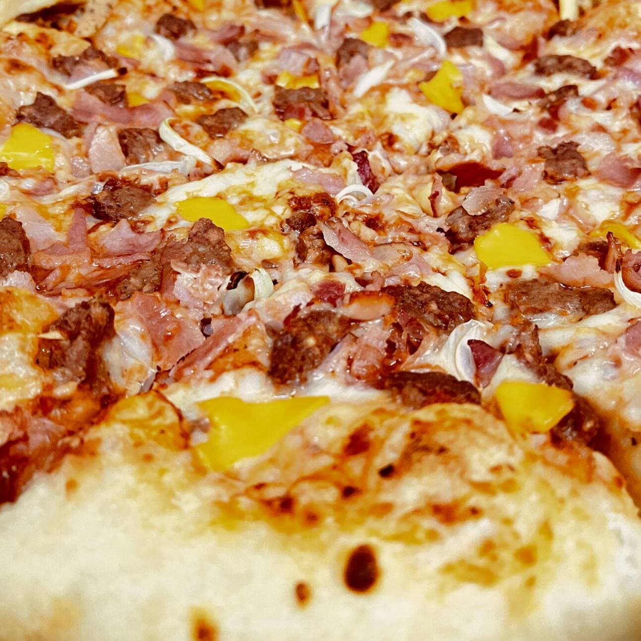 Pizza Mediana Carne de Hamburguesa